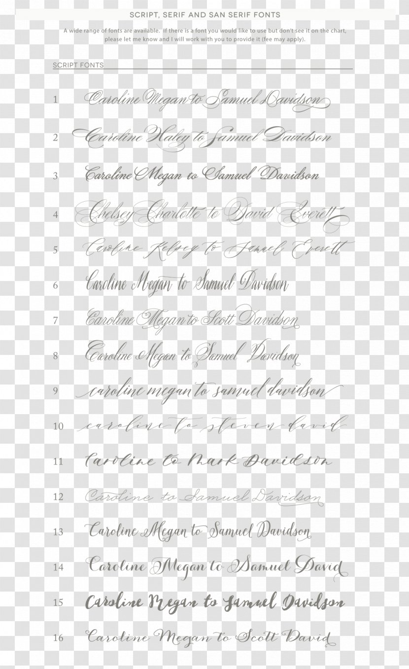 Handwriting Letter Line - Writing - Cute Script Wedding Invitation Transparent PNG