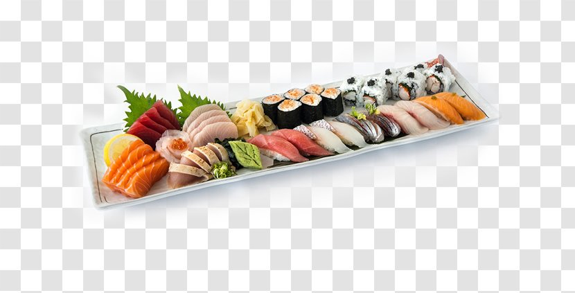 Sushi Sashimi California Roll Japanese Cuisine Gimbap - Tray Transparent PNG