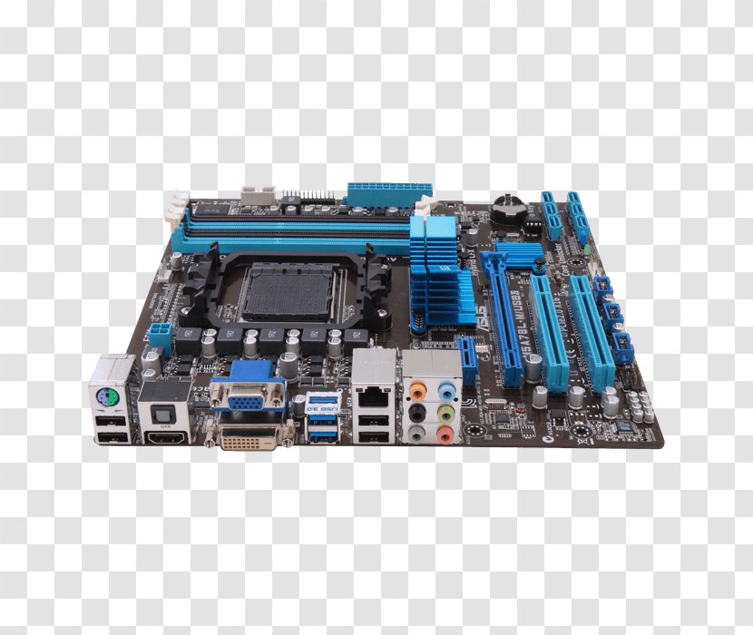 Motherboard Central Processing Unit Computer Hardware ASUS M5A78L-M/USB3 Socket AM3+ - Advanced Micro Devices - AM3 Transparent PNG