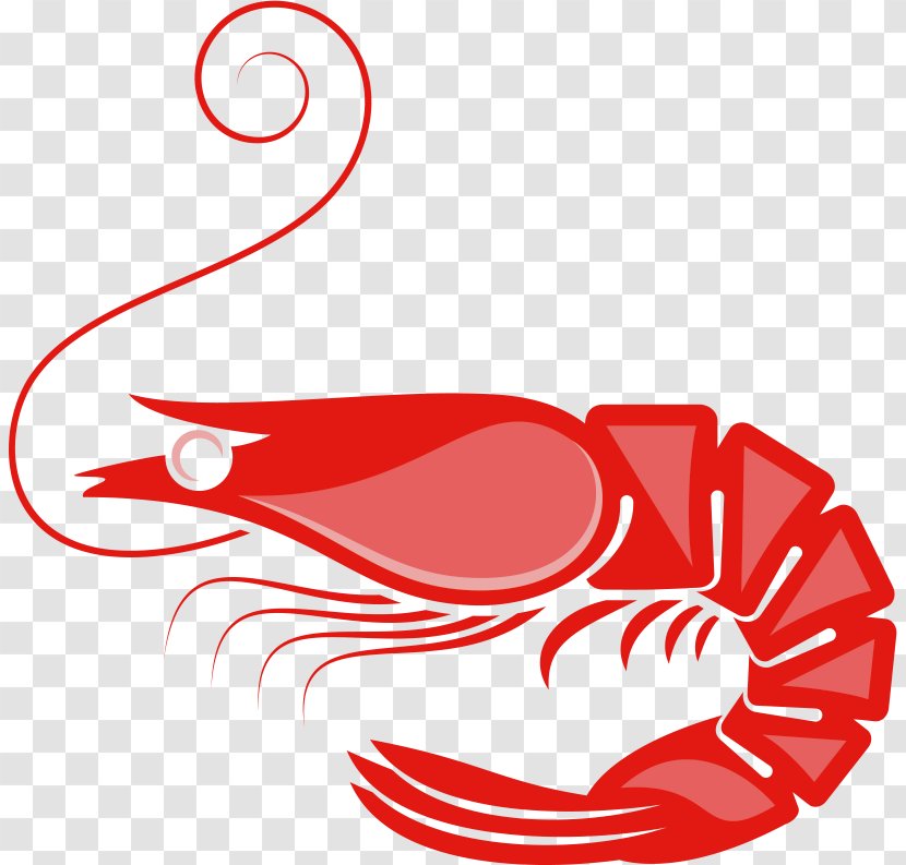 Seafood Caridea Lobster Crab Menu - Silhouette - Vector Material Transparent PNG