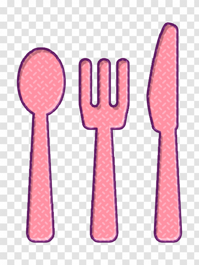 House Things Icon Dining Room Cutlery Set Of Three Pieces In Silhouettes Icon Spoon Icon Transparent PNG