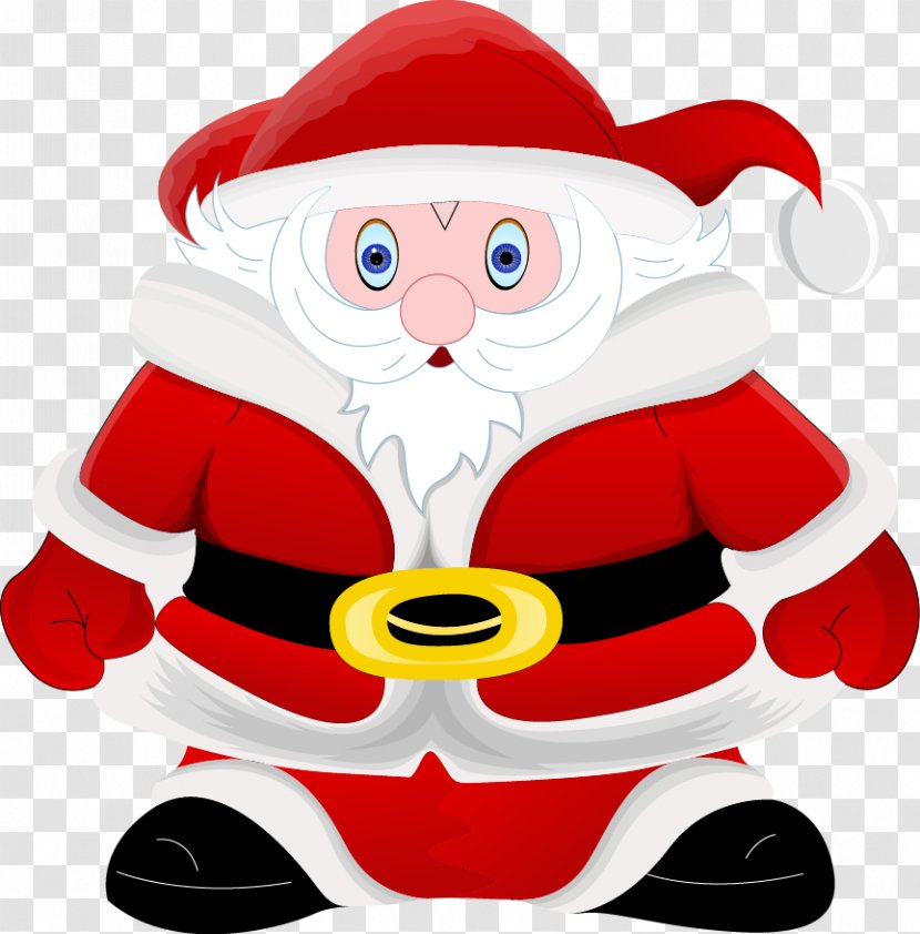 Santa Claus Christmas Cartoon Illustration - Holiday - Vector Material Transparent PNG