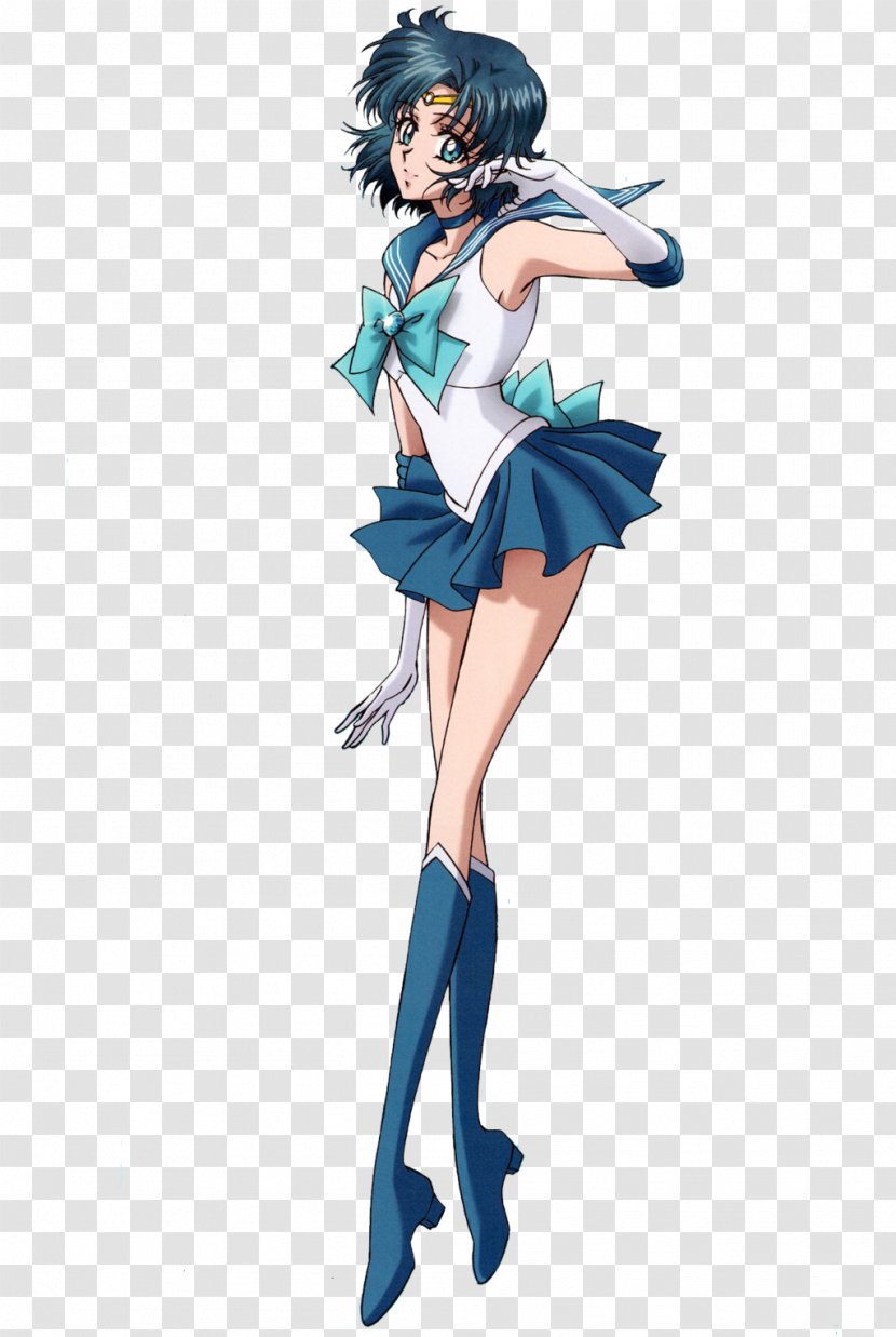 Sailor Mercury Moon Saturn Pluto Jupiter - Cartoon Transparent PNG