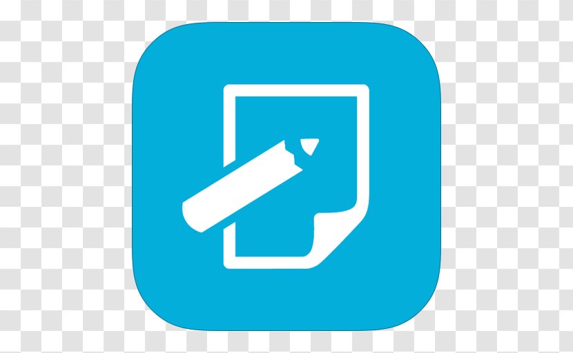 Blue Angle Area Communication - Logo - MetroUI Apps Notepad Transparent PNG