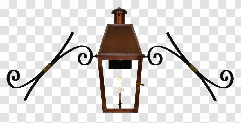Coppersmith Lantern Gas Lighting Electricity Light Fixture - Incandescent Bulb Transparent PNG