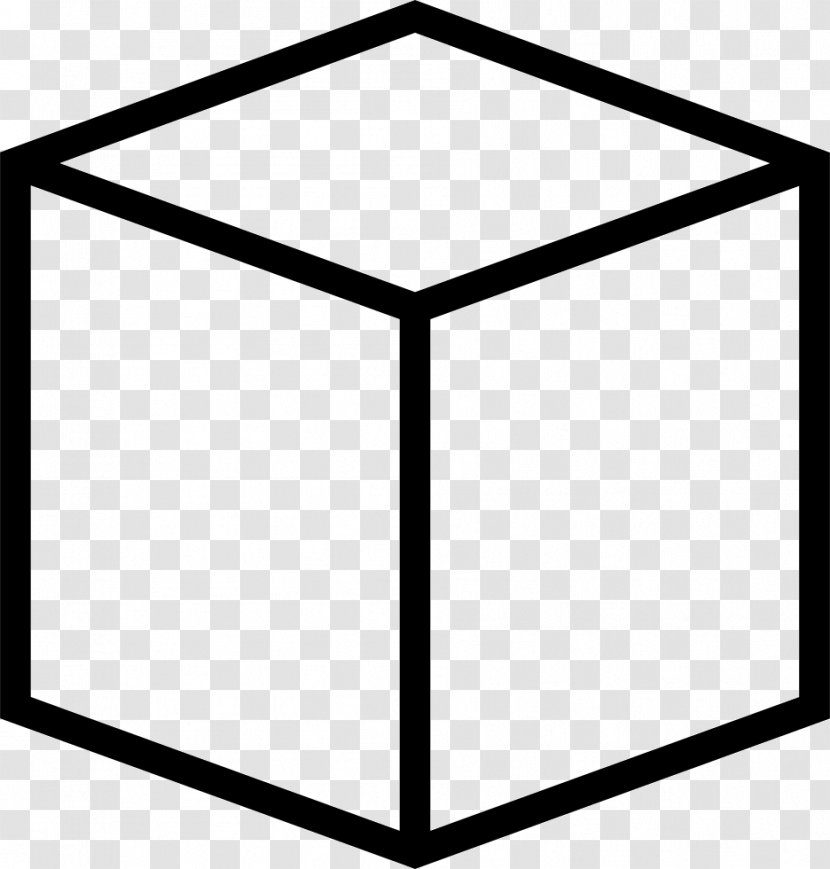 Cube Three-dimensional Space Geometry Shape - Black Transparent PNG