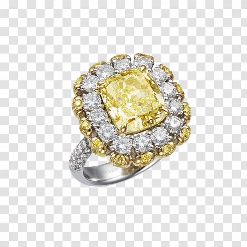 Jewellery Ring Diamond Cut Gemstone - Yellow - Jewelry Transparent PNG