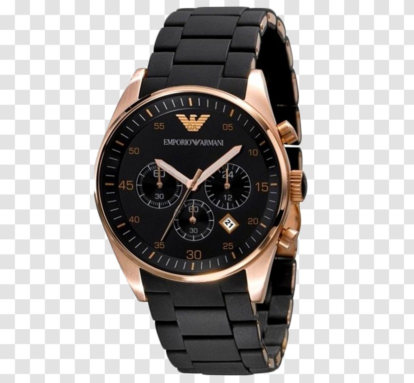 Emporio Armani Sportivo AR5905 Chronograph Watch Quartz Clock - Shop Transparent PNG