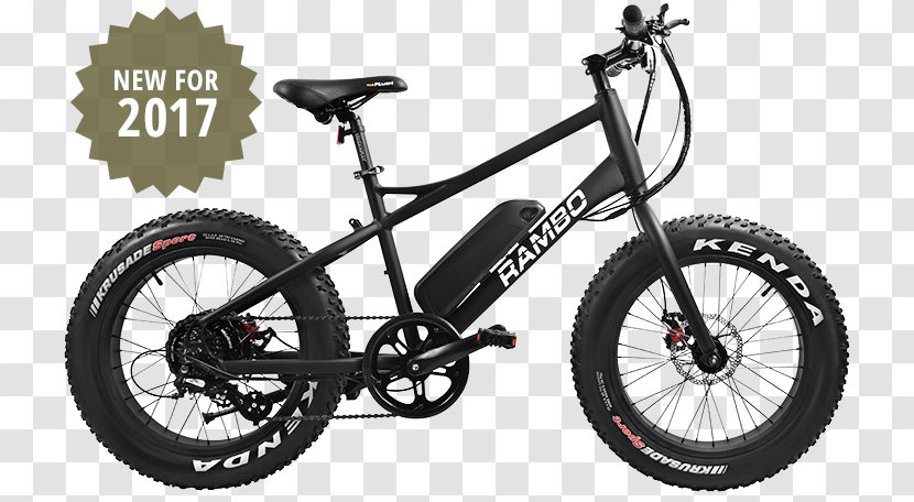 Electric Bicycle Rambo Bikes R750 Fat Bike Mountain Fatbike - Frames - Trikes 1000 Watts Transparent PNG