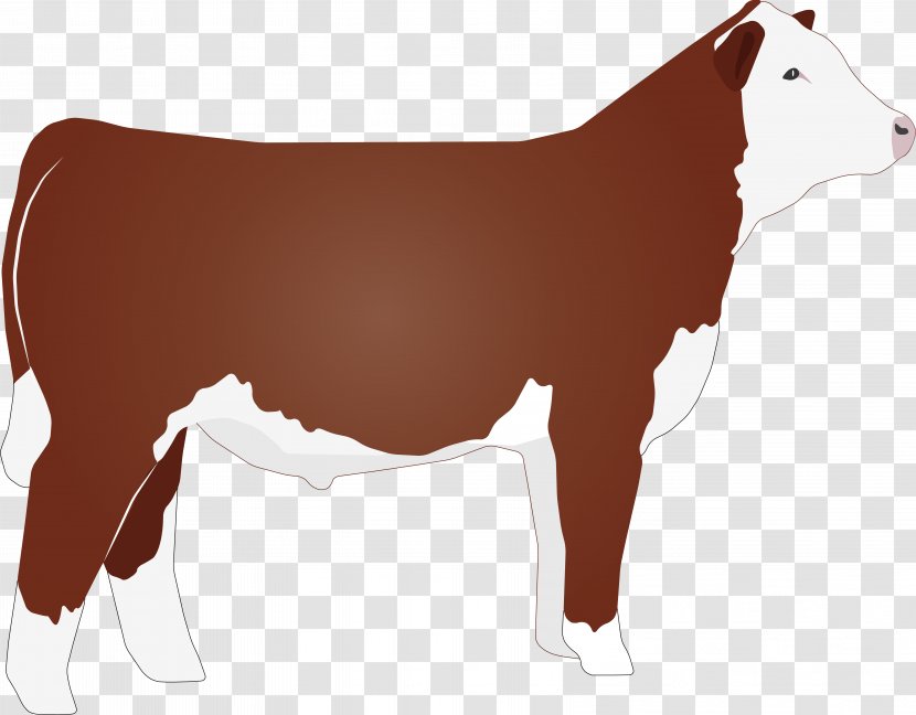 Hereford Cattle Beef Angus Clip Art - Horse - Agriculture Clipart Transparent PNG