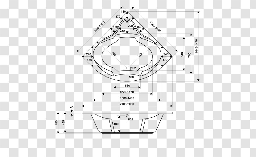 Hot Tub Bathtub Bathroom Steam Shower - Frame Transparent PNG