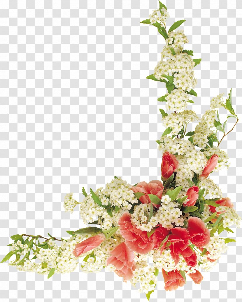 Border Flowers Graphic Design Floral - Flower Bouquet - Mary Transparent PNG