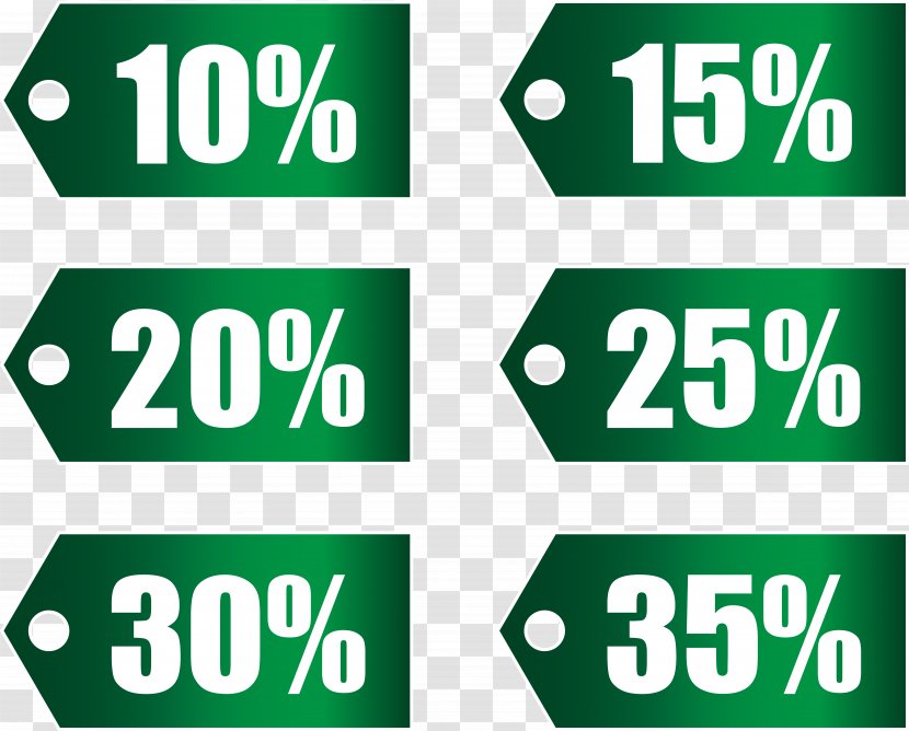 Run2Paradise Discounts And Allowances - Number - Green Discount Tags Set Part 1 Transparent Image Transparent PNG