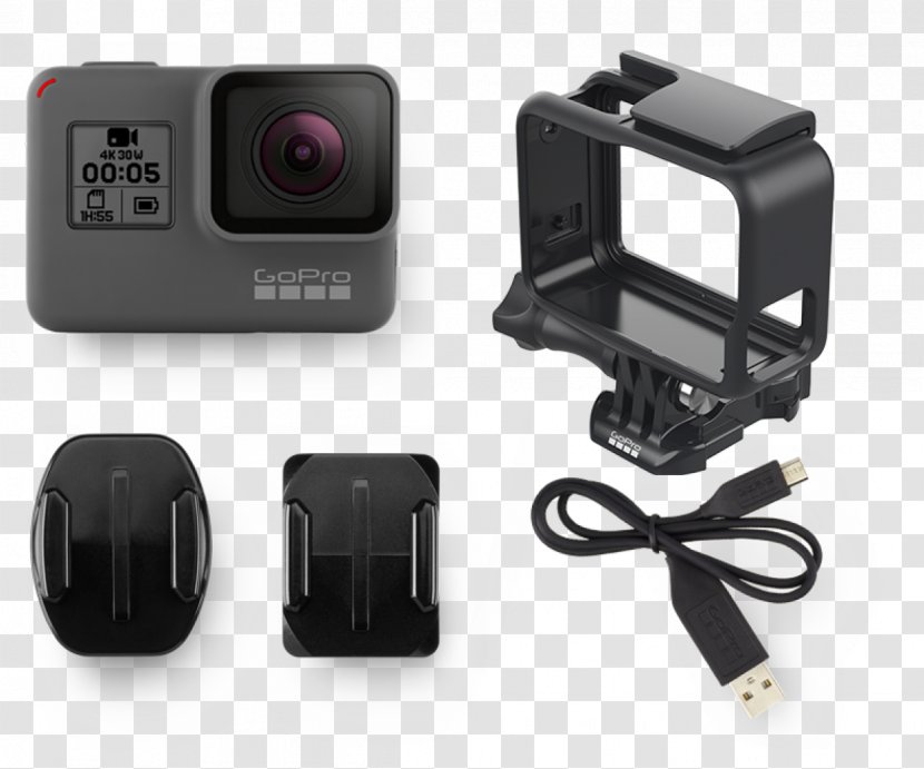 GoPro HERO5 Black 4K Resolution Action Camera - Accessory Transparent PNG