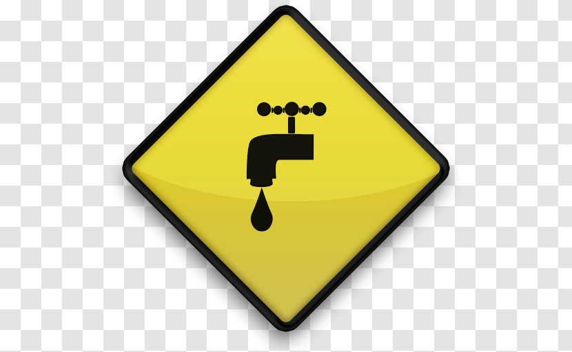 Traffic Sign Warning Road - Yellow - Plumber Transparent PNG