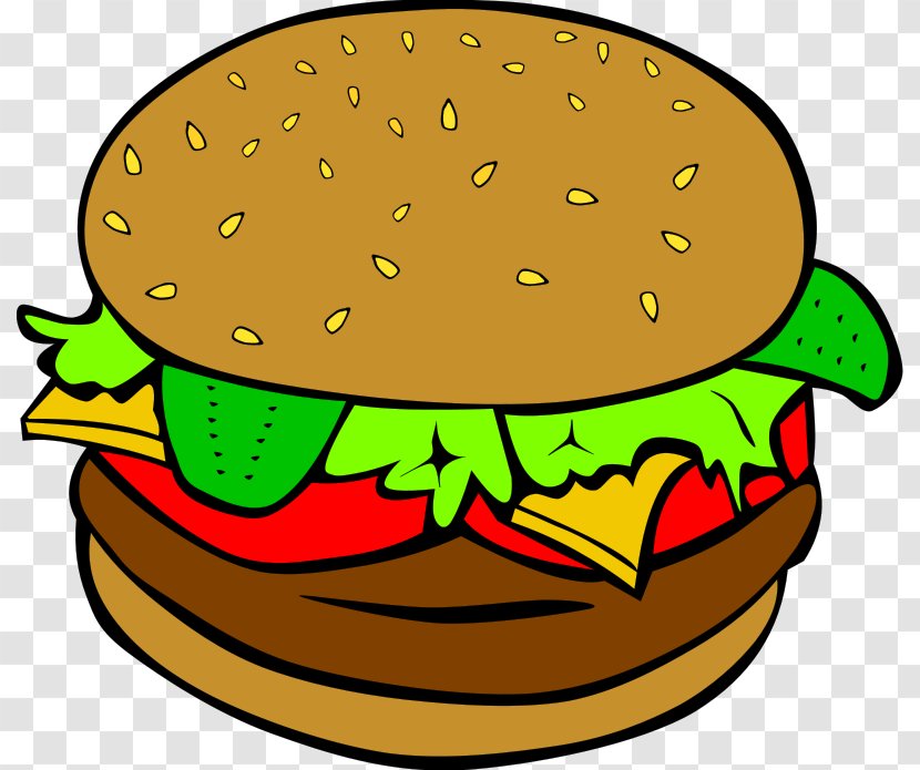 Hamburger Fast Food Junk Clip Art - Snack - Cliparts Transparent Transparent PNG