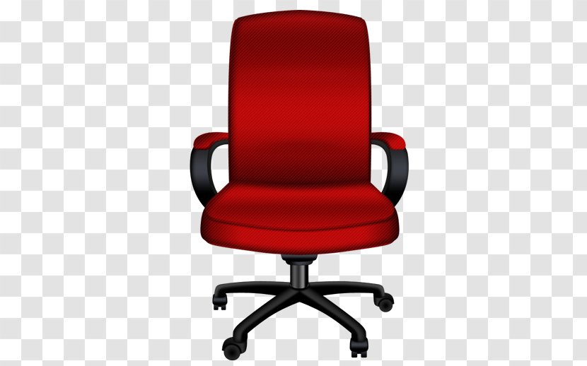 Office & Desk Chairs Swivel Chair - Artificial Leather - Red Transparent PNG