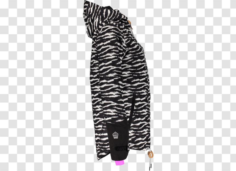 Zebra Fur Sleeve Black M - Mammal Transparent PNG