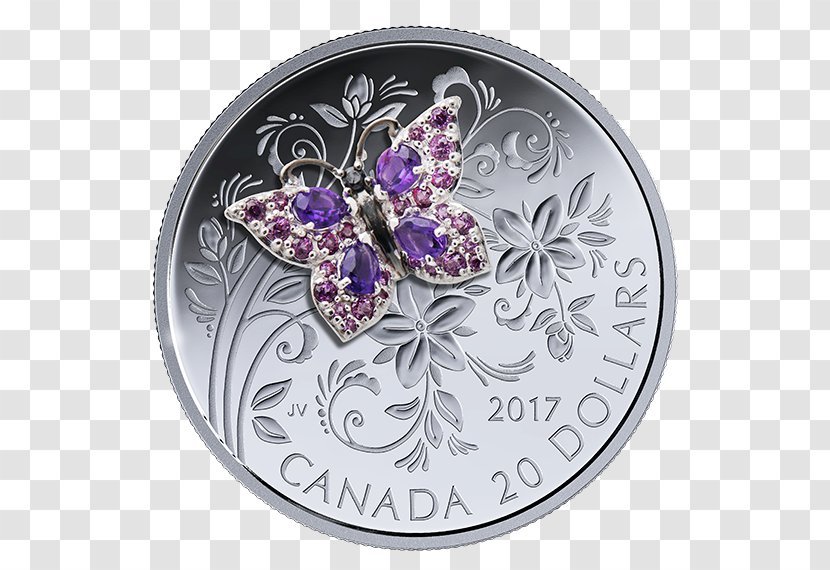 Butterfly Canada Silver Coin Royal Canadian Mint - Pollinator Transparent PNG