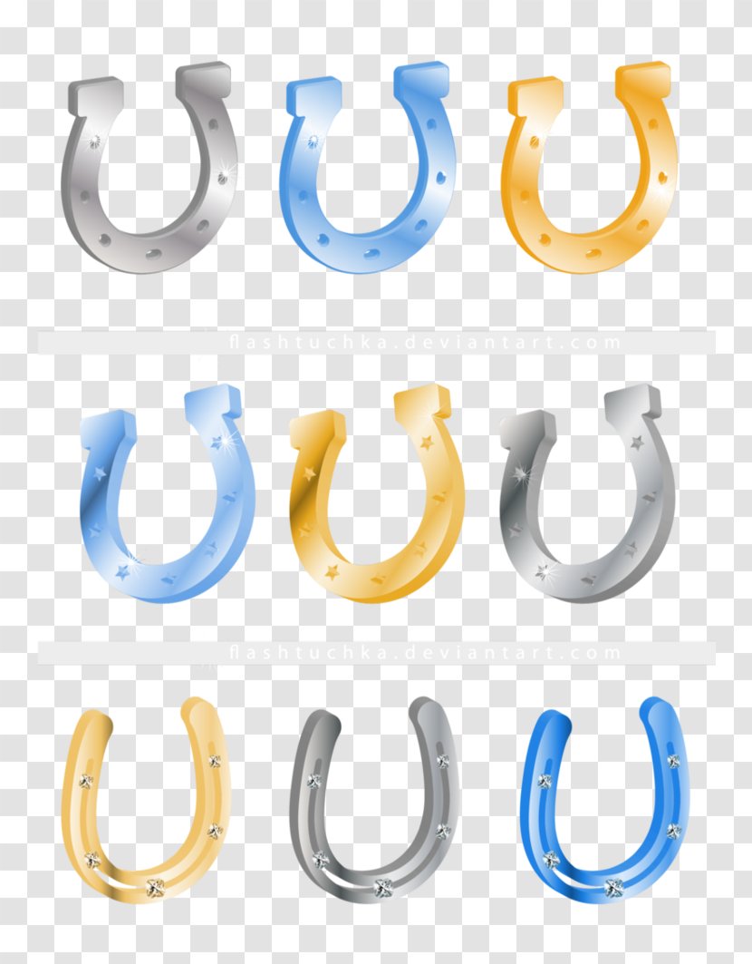 Horseshoe Body Jewellery Font - Paper Cut Out Transparent PNG