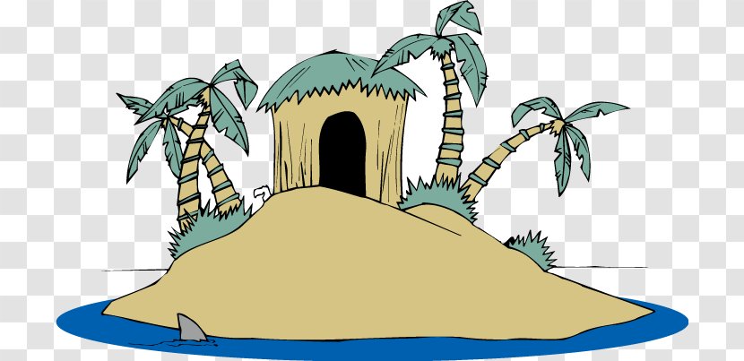 Nusa Lembongan Island Cartoon Illustration - Qversion - Vector Coconut Tree Hut Transparent PNG