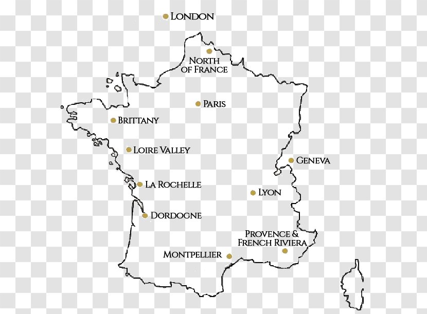 Map Line Angle Point France - Area Transparent PNG