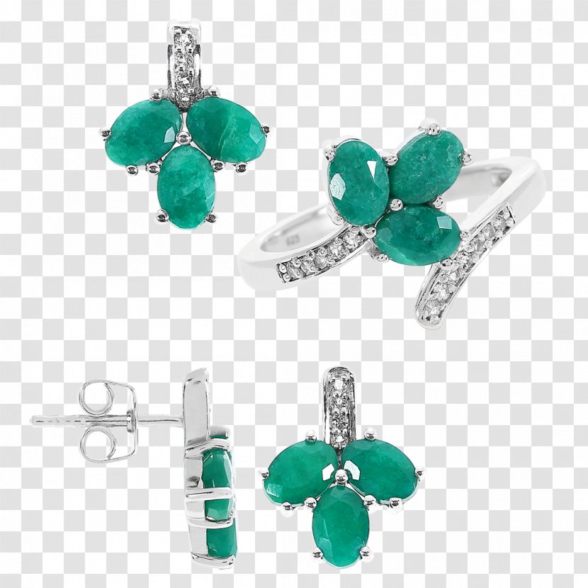 Emerald Earring Body Jewellery - Diamond Transparent PNG