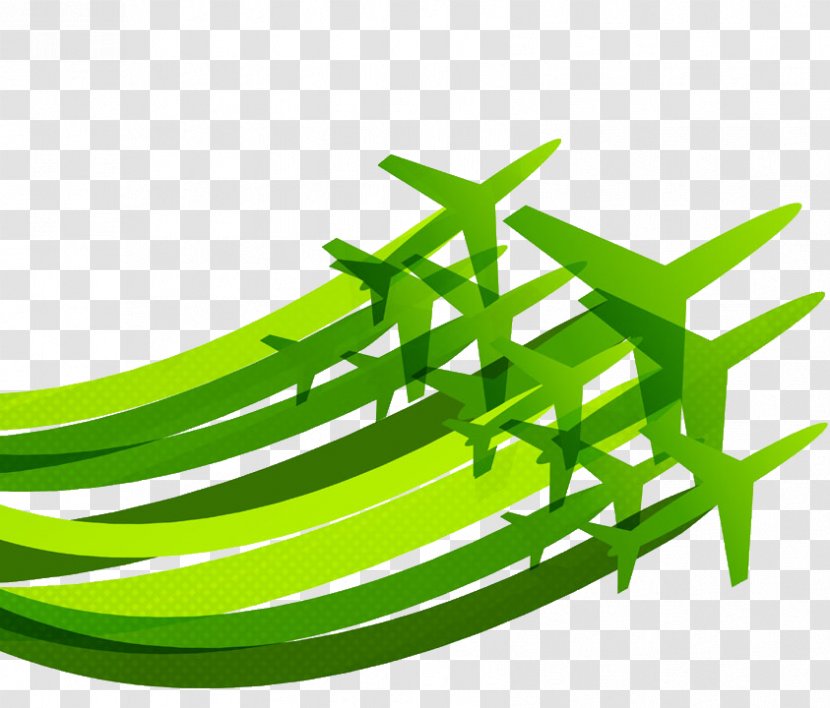 Airplane Flight Aviation Illustration - Shoe - Green Aircraft Design Transparent PNG