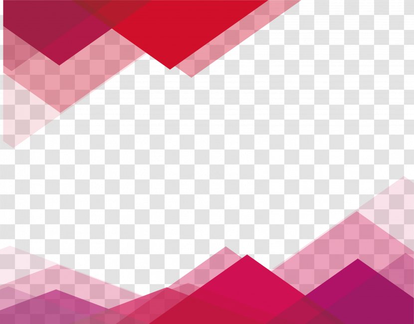 Triangle - Text - Red Border Transparent PNG