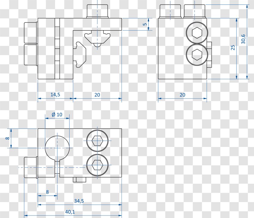 Clamp Technical Drawing Diagram Behavior-driven Development System - Clamps Transparent PNG