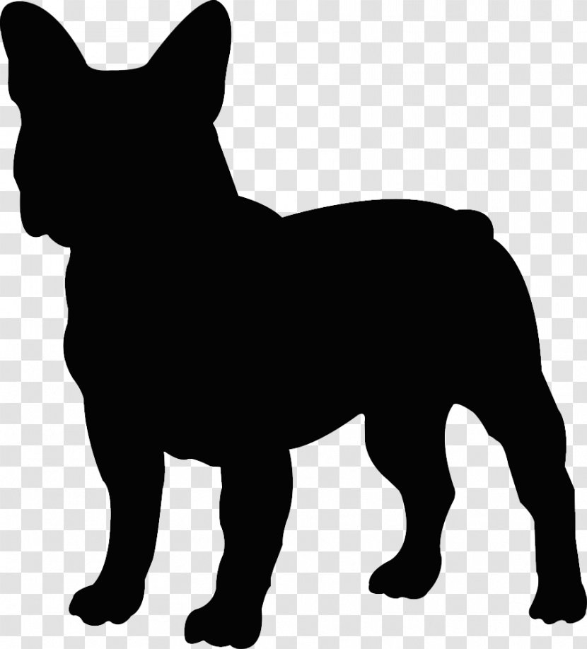 French Bulldog Puppy Silhouette Decal - Bumper Sticker Transparent PNG