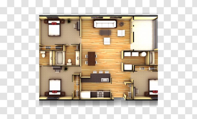The U | Raleigh Floor Plan Apartment Bedroom - Elevation Transparent PNG