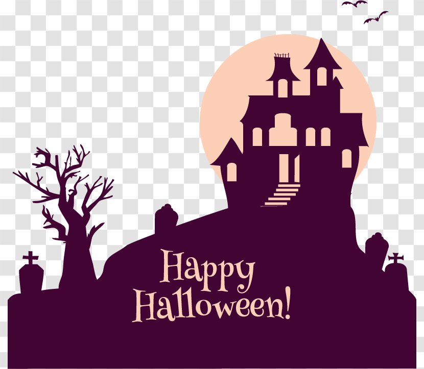 Halloween Euclidean Vector Ghost Trick-or-treating - Brand - Design Elements HALLOWEEN Transparent PNG
