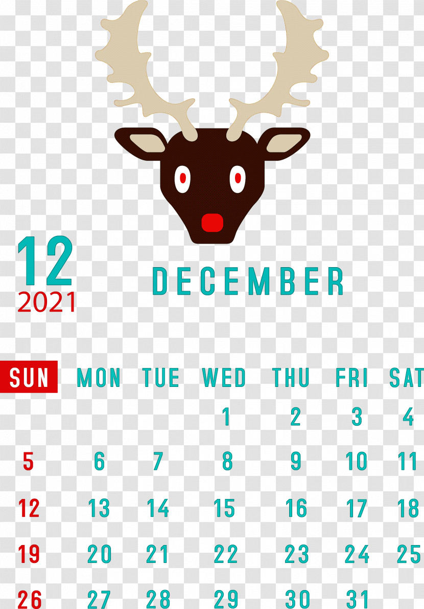 December 2021 Printable Calendar December 2021 Calendar Transparent PNG