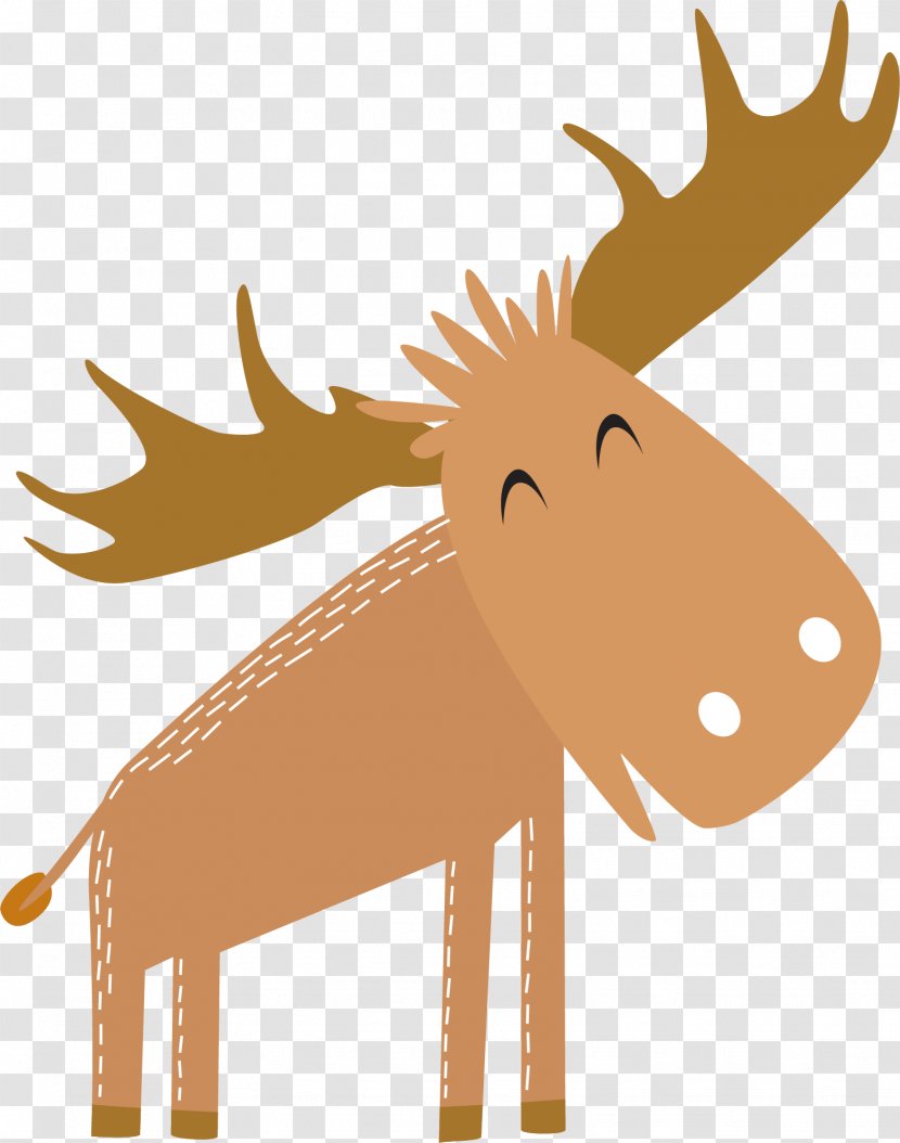 Reindeer Dentistry Tooth Clip Art - Pattern - Brown Vector Transparent PNG