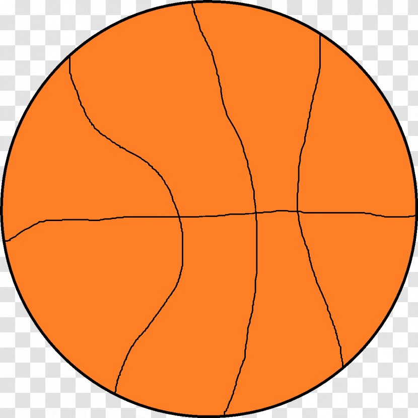 Circle Cartoon Oval Angle Clip Art - Area - Basketball Transparent PNG