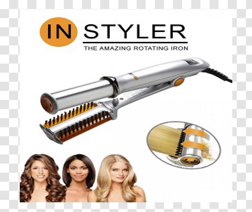 Hair Iron InStyler Max Rotating Comb Tulip Auto Curler - Skin Transparent PNG