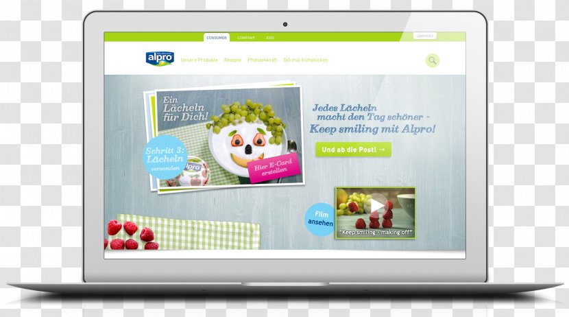Nutrition Multimedia Alpro Display Advertising Text - Media - Birch Transparent PNG