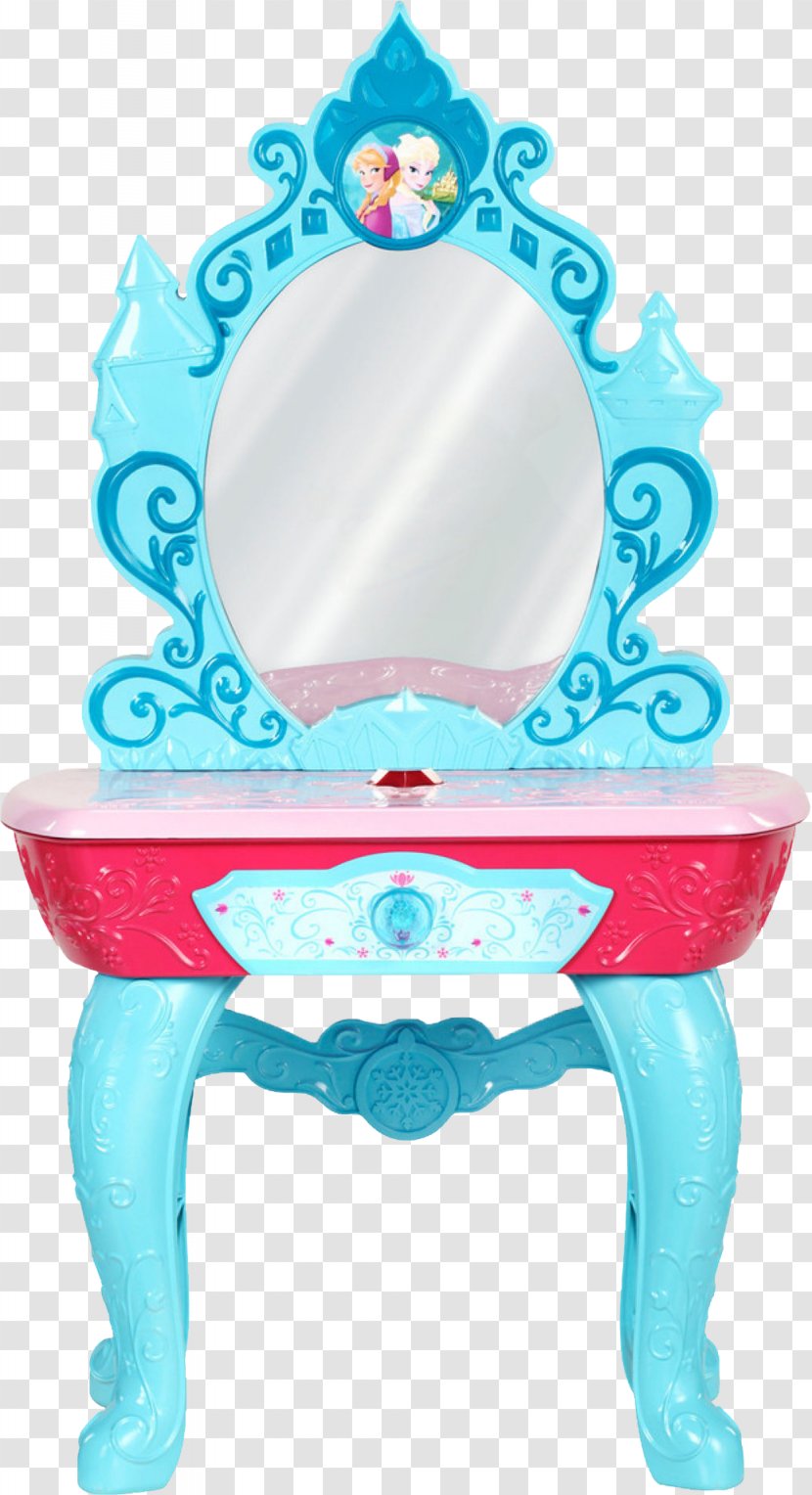 Elsa Disney Frozen Crystal Kingdom Vanity The Walt Company Anna Toy - Table Transparent PNG