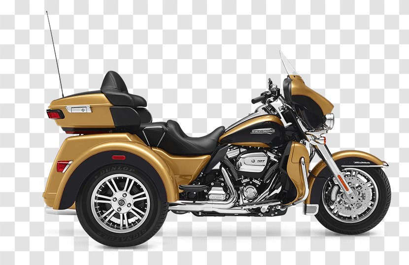 Harley-Davidson Tri Glide Ultra Classic Electra Trike Motorcycle - Cruiser Transparent PNG