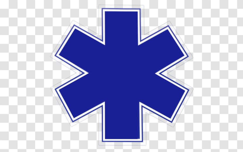 Star Of Life Emergency Medical Services Technician Paramedic Ambulance - Logo Transparent PNG