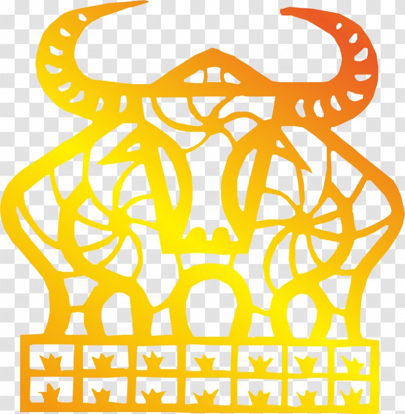 Poster Cartoon - Paper-cut Taurus Transparent PNG