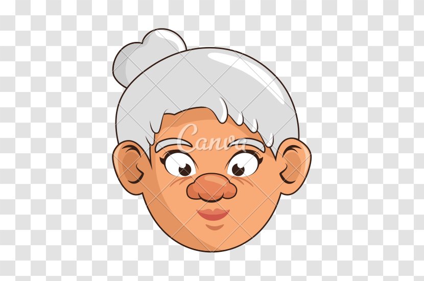 Grandparent - Face - Grandmother Transparent PNG