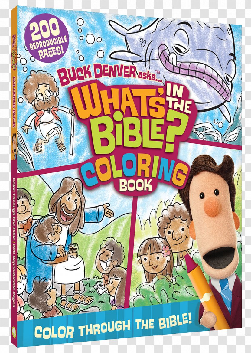 What's In The Bible? Buck Denver Asks... Bible Coloring Book: Color Through From Genesis To Revelation! What Is Easter? - Party Supply - Book Transparent PNG