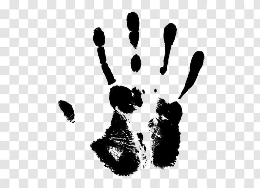 Black And White Hand Printing - Art Transparent PNG