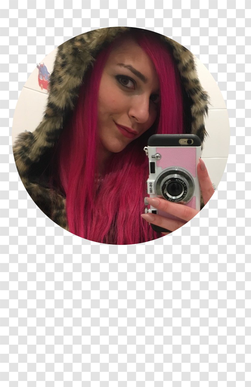 Microphone Magenta Hair Coloring Selfie Fur Transparent PNG