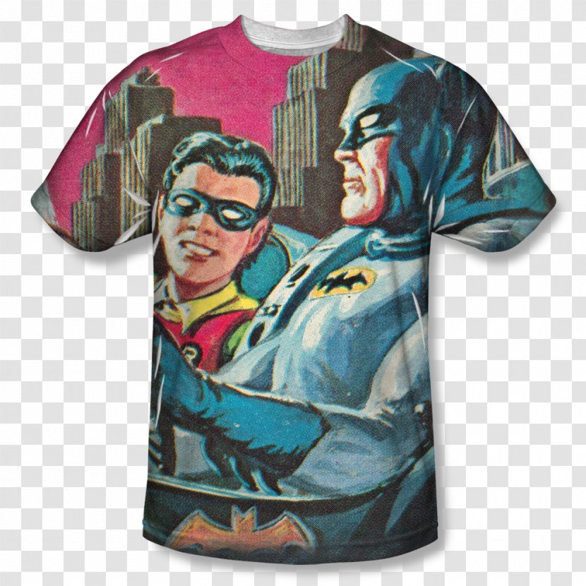 T-shirt Batman Adam West Joker Bat-Signal - Tshirt - Batman's Quote Transparent PNG