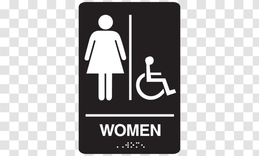 Unisex Public Toilet Accessible Bathroom ADA Signs - Gender Neutrality Transparent PNG