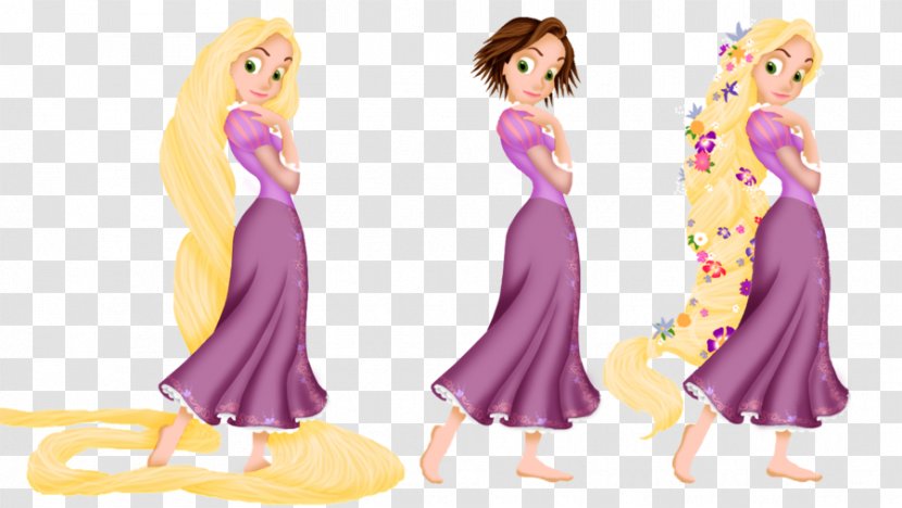 Rapunzel Braid Fiction Hair Purple Transparent PNG