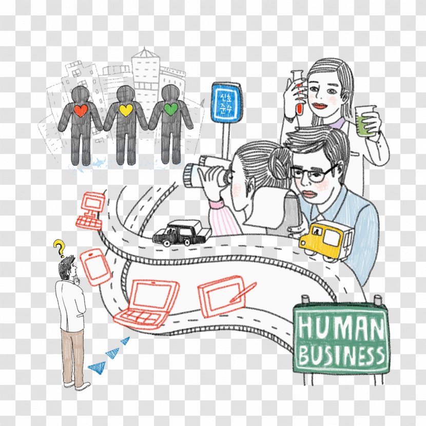 Drawing Illustration - Men And Women Transparent PNG